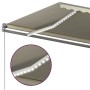Toldo automático con LED y sensor de viento crema 500x300 cm en Toldos | Comprar online en Foru.es