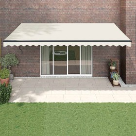 Toldo retráctil automático color crema 5x3 m en Toldos | Comprar online en Foru.es