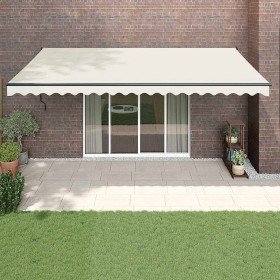 Toldo retráctil automático color crema 5x3 m en Toldos | Comprar online en Foru.es