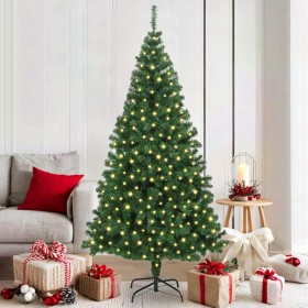 Árbol de Navidad artificial Verde 180 cm PVC y Acero y Plástico en Decoración Festiva y Estacional | Comprar online en Foru.es
