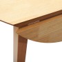 Mesa de comedor natural madera maciza roble caucho en Mesas de comedor | Comprar online en Foru.es