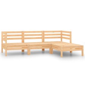 Juego de muebles de jardín 4 piezas madera maciza de pino en Conjuntos de jardín | Comprar online en Foru.es