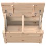 Caja de almacenamiento madera maciza de pino 60x32x45,5 cm en Armarios y almacenamiento | Comprar online en Foru.es