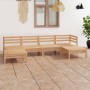 Juego de muebles de jardín 6 piezas madera maciza de pino en Conjuntos de jardín | Comprar online en Foru.es