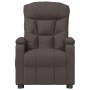 Sillón reclinable eléctrico tela marrón oscuro en Sillones | Comprar online en Foru.es