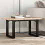 Mesa de centro marco O madera maciza pino y acero 80x50x40,5 cm en Mesas de comedor | Comprar online en Foru.es