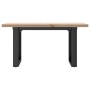 Mesa de centro marco O madera maciza pino y acero 80x50x40,5 cm en Mesas de comedor | Comprar online en Foru.es