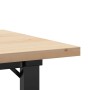 Mesa de centro marco O madera maciza pino y acero 80x50x40,5 cm en Mesas de comedor | Comprar online en Foru.es