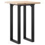 Mesa de comedor marco O madera maciza pino y acero 50x50x75,5cm en Mesas de comedor | Comprar online en Foru.es