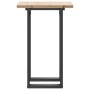 Mesa de comedor marco O madera maciza pino y acero 50x50x75,5cm en Mesas de comedor | Comprar online en Foru.es