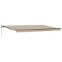Toldo Retráctil Beige 500 x 300 cm Tela y Aluminio en Toldos | Comprar online en Foru.es