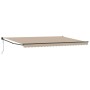 Toldo Beige 500 x 300 x 165 cm Poliéster y metal en Toldos | Comprar online en Foru.es