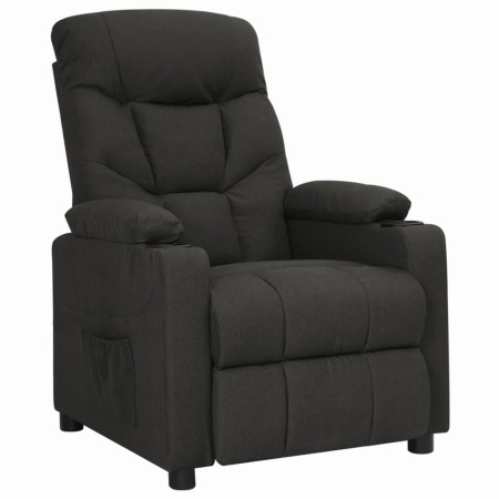 Sillón reclinable de tela negro en Sillones | Comprar online en Foru.es