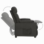 Sillón reclinable de tela negro en Sillones | Comprar online en Foru.es