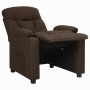 Sillón reclinable de tela marrón oscuro en Sillones | Comprar online en Foru.es
