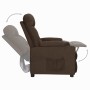 Sillón reclinable de tela marrón oscuro en Sillones | Comprar online en Foru.es