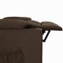 Sillón reclinable de tela marrón oscuro en Sillones | Comprar online en Foru.es