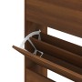 Mueble zapatero contrachapada color marrón roble 63x24x147 cm en Zapateros y organizadores de calzado | Comprar online en Foru.e