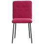 Sillas de comedor 2 unidades terciopelo rojo tinto en Sillas de comedor | Comprar online en Foru.es