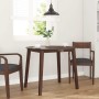 Mesa de comedor de madera maciza de caucho marrón en Mesas de comedor | Comprar online en Foru.es