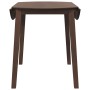 Mesa de comedor de madera maciza de caucho marrón en Mesas de comedor | Comprar online en Foru.es