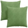 Cojines de sofá 2 pcs Verde claro 80 x 80 cm Tela de pana en Decoración | Comprar online en Foru.es