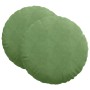 Cojines para asiento 2 pcs Verde claro Ø 40 x 13 cm Terciopelo en Decoración | Comprar online en Foru.es