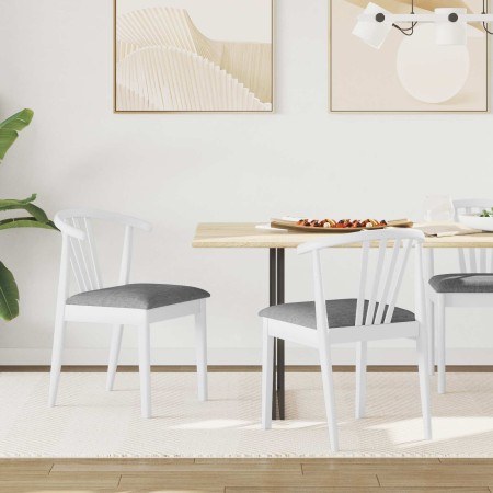 Silla de comedor 2 pcs y gris Madera de caucho sólida en Sillas de comedor | Comprar online en Foru.es