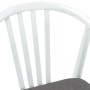 Silla de comedor 2 pcs y gris Madera de caucho sólida en Sillas de comedor | Comprar online en Foru.es