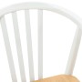 Silla de comedor 2 pcs y natural Madera de caucho sólida en Sillas de comedor | Comprar online en Foru.es