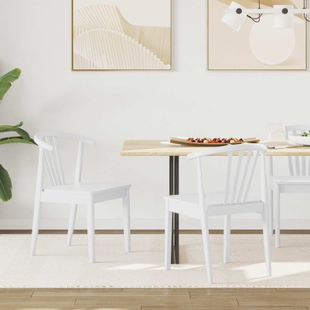 Silla de comedor 2 pcs Madera de caucho sólida en Sillas de comedor | Comprar online en Foru.es