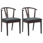 Silla de comedor 2 pcs Marrón claro y negro en Sillas de comedor | Comprar online en Foru.es