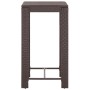 Set de bar de jardín 3 piezas y cojines ratán sintético marrón en Conjuntos de jardín | Comprar online en Foru.es