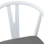 Silla de comedor 2 pcs y gris Madera de Caucho Sólido en Sillas de comedor | Comprar online en Foru.es