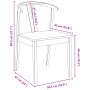 Silla de comedor 2 pcs y Natural Madera de Caucho Sólido en Sillas de comedor | Comprar online en Foru.es