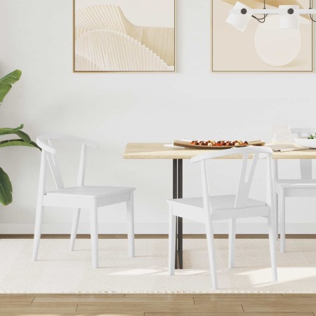 Silla de comedor 2 pcs y Madera de Caucho Sólido en Sillas de comedor | Comprar online en Foru.es