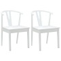Silla de comedor 2 pcs y Madera de Caucho Sólido en Sillas de comedor | Comprar online en Foru.es