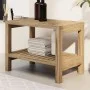 Mesa auxiliar de baño madera maciza de teca 60x30x45 cm de vidaXL, Accesorios para el baño - Ref: Foro24-340746, Precio: 76,3...