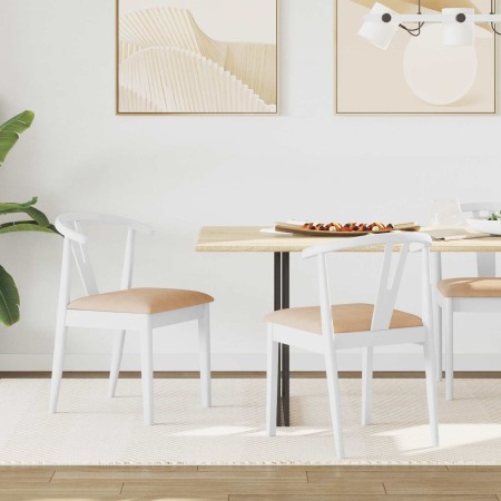 Silla de comedor 2 pcs y marrón Madera de Caucho Sólido en Sillas de comedor | Comprar online en Foru.es