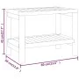 Mesa auxiliar de baño madera maciza de teca 60x30x45 cm de vidaXL, Accesorios para el baño - Ref: Foro24-340746, Precio: 76,3...