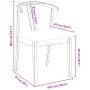Silla de comedor 2 pcs Natural y claro Madera de Caucho Sólido en Sillas de comedor | Comprar online en Foru.es