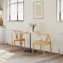 Silla de comedor 2 pcs Natural Madera de Caucho Sólido en Sillas de comedor | Comprar online en Foru.es