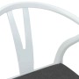 Silla de comedor 2 pcs y gris Madera de Caucho Sólido en Sillas de comedor | Comprar online en Foru.es