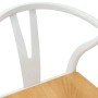 Silla de comedor 2 pcs y Natural Madera de Caucho Sólido en Sillas de comedor | Comprar online en Foru.es