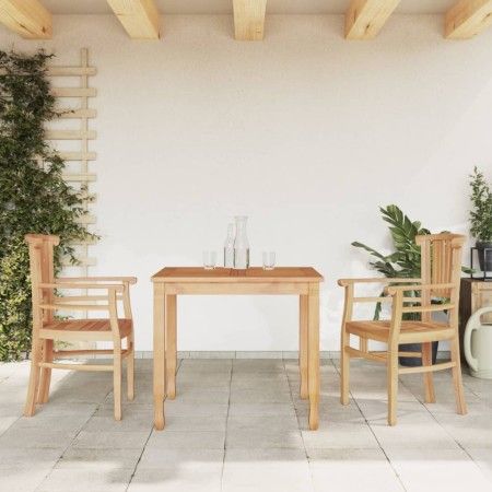 Juego de comedor para jardín 3 pzas madera maciza de teca de vidaXL, Conjuntos de jardín - Ref: Foro24-3155759, Precio: 397,1...