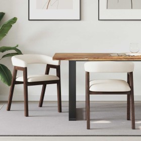 Sillas de comedor 2 pcs Marrón Claro 54 x 57 x 73 cm en Sillas de comedor | Comprar online en Foru.es