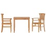 Juego de comedor para jardín 3 pzas madera maciza de teca de vidaXL, Conjuntos de jardín - Ref: Foro24-3155759, Precio: 397,1...