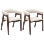 Sillas de comedor 2 pcs Marrón Claro 54 x 57 x 73 cm en Sillas de comedor | Comprar online en Foru.es