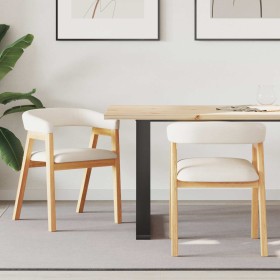 Sillas de comedor 2 pcs Natural 54 x 57 x 73 cm en Sillas de comedor | Comprar online en Foru.es