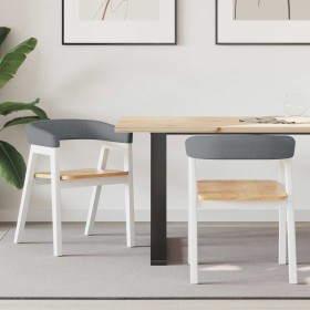 Sillas de comedor 2 pcs 54 x 57 x 73 cm Madera de Caucho Sólida en Sillas de comedor | Comprar online en Foru.es